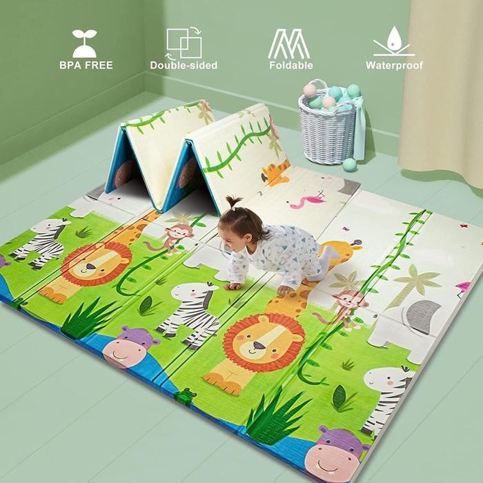 Playmat Bayi - Tikar Foam Karakter Anak - Matras Lipat Serbaguna