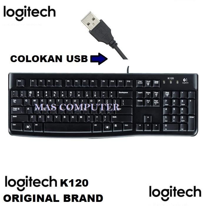 Keyboard Logitech K120 Usb Keyboard Logitech Original Kabel Usb