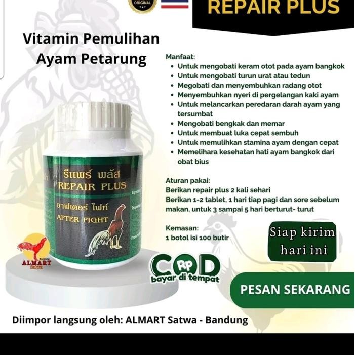 REPAIR PLUS OBAT AYAM PEMULIHAN PASCA DI ADU..OBAT LUKA DALAM AMSIONG
