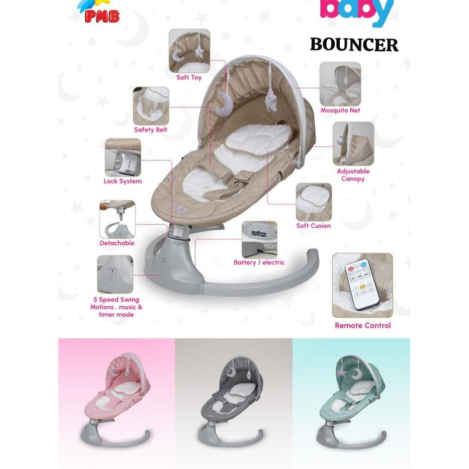 Baby Bouncer IORA Automatic Baby Swing Bed