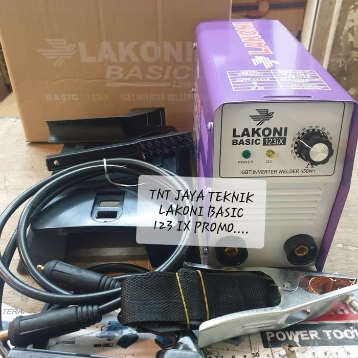 MESIN LAS LAKONI BASIC 123IX TRAVO LAS INVERTER WATT KECIL 450 WATT