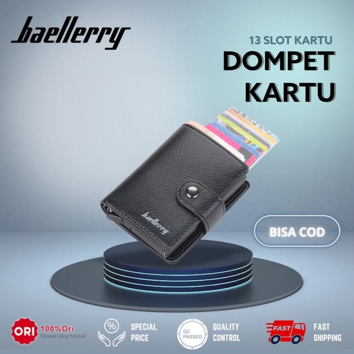 Eiger Wallets - Dompet Kartu Pria Kulit Pu Rfid Protector Card Holder K9148