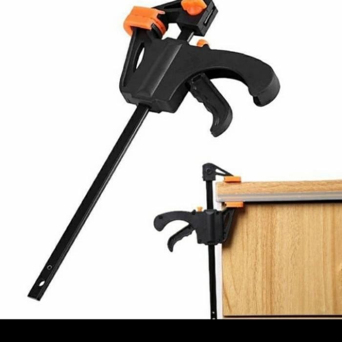 F Klem 8" /F Klem Kayu / F Klem / Ratchet Quick Klem/ Alat Jepit