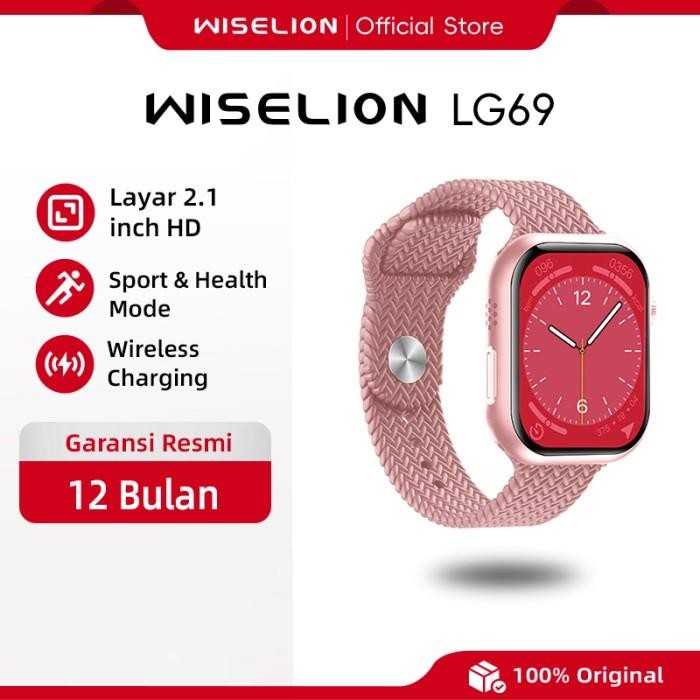 WISELION Smartwatch LG69 Promax - Jam Tangan Pintar Multifungsi dengan Fitur Kesehatan & Olahraga
