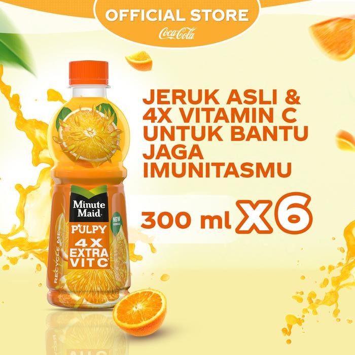 

Pilihan- Minute Maid Pulpy Orange - Botol 300Ml X 6Pcs
