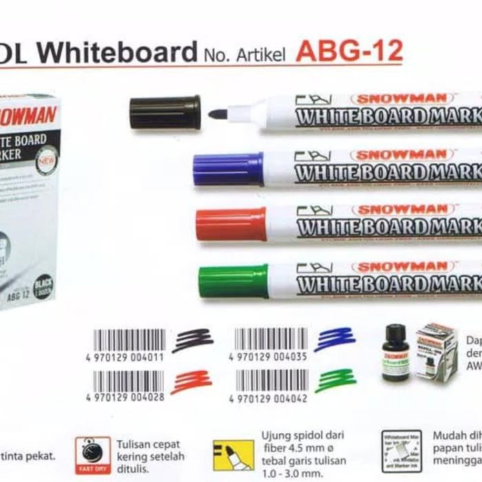 

Spidol / Marker Snowman White Board Abg-12