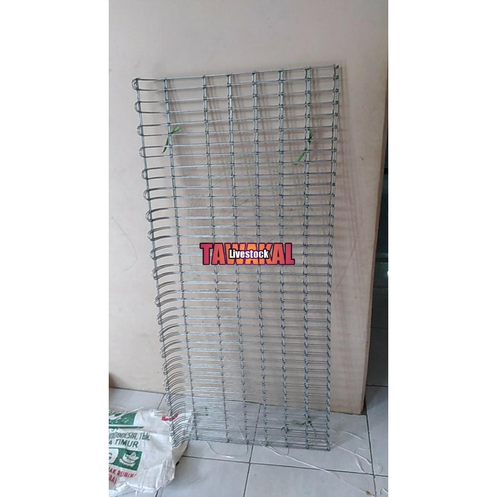 alas kandang batterai galvanis ayam petelur ukuran panjang 120x60cm