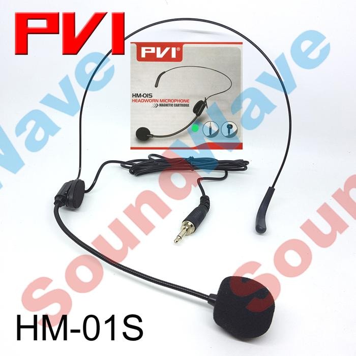 Pilihan- Headworn Pvi Hm-01S Mic/Mik/Microphone/Mikrofon Headset Kabel