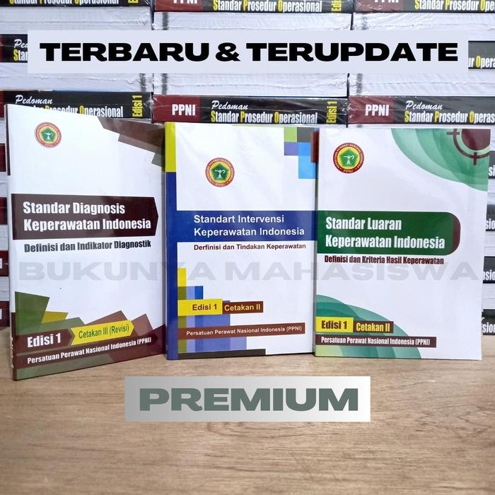 Paket 3 Buku PPNI SDKI SIKI SLKI NANDA NIC NOC + Pedoman SOP Keperawatan Shopee Termurah