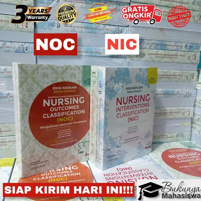 Paket Buku Keperawatan NIC NOC SDKI SIKI SLKI NANDA SOP & Asuhan Lengkap Termurah