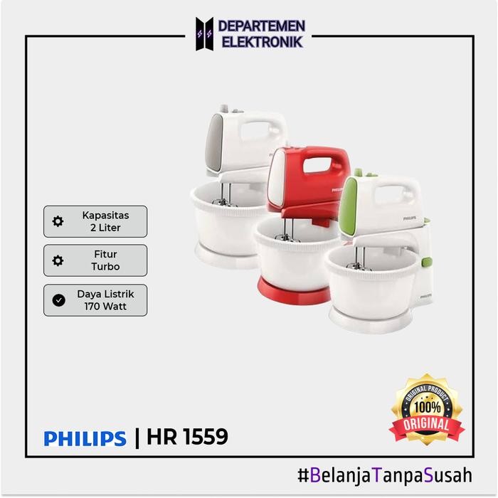 PHILIP STANDING MIXER HR-1559 / HAND MIXER /