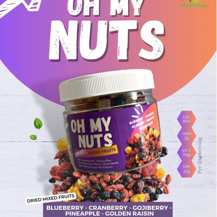 

Dried mixed fruits premium 200gr