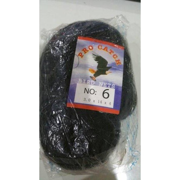 Jaring Burung Nilon Hitam No. 6 - Bird Net siap pakai Bestseller