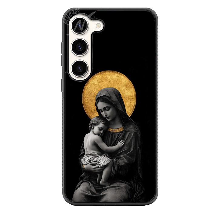 Hybrid Case Samsung Galaxy S25 S24 S23 S22 S21 S20 FE Plus Ultra Edge virgen Maria MC0168