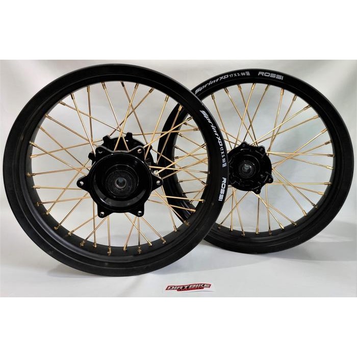VELG SET SUPERMOTO RING 17 CRF 150 UKURAN 250 300 17