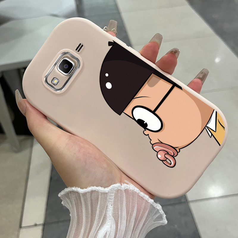 Casing Hp Untuk Samsung Galaxy J2 Prime J2 Ace A7 2018 Case Casing Anime pola HP Kesing bulat gemuk 