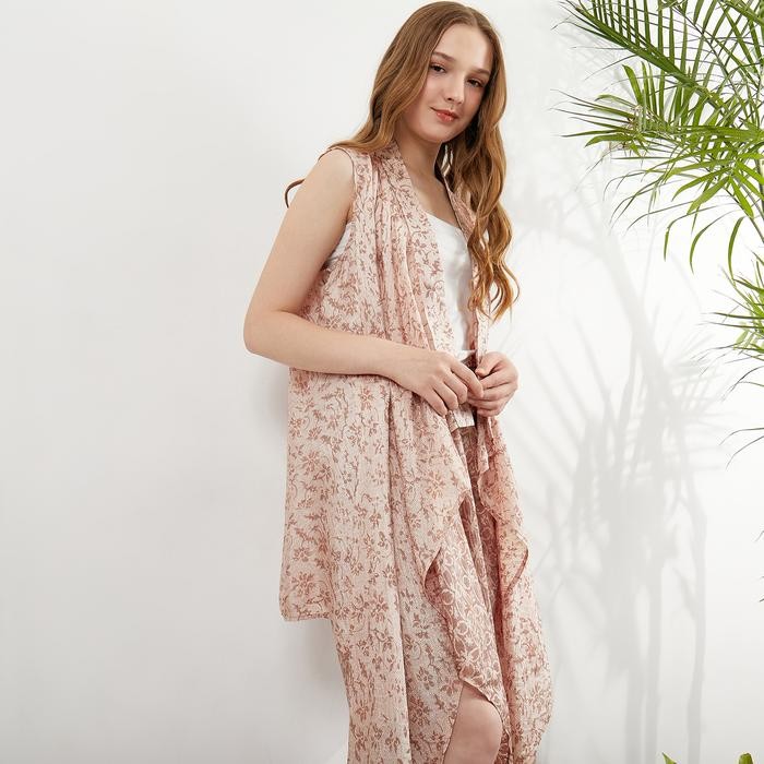 ORIGINAL Batik Set Lunima / Baju Kondangan / Pesta / kaftan set / Batik Viscose Muslim Outer Wanita