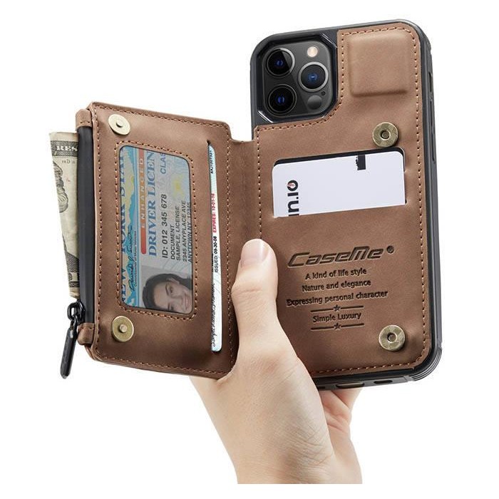 CASE HP IPHONE 12/12 PRO/12 PRO MAX ORIGINAL CASEME FLIP WALLET CASE