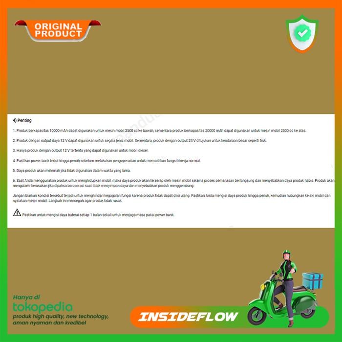 BARU JUMPER AKI MOBIL DIESEL STARTER 20000MAH POWER BANK 600A