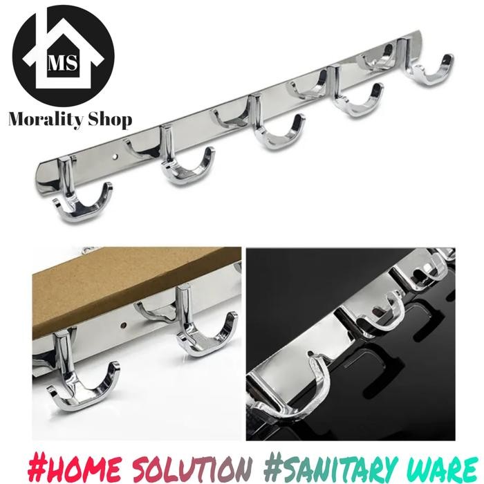 Ikea Livien - Kapstok 5 Kait Hook Stainless D057 / Gantungan Dapur Kamar Minimalis