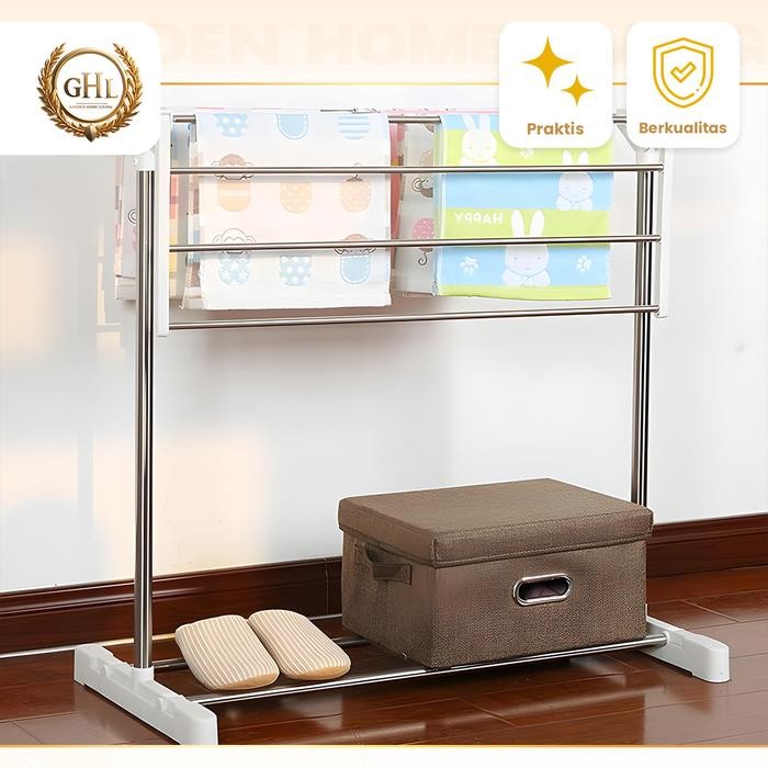 Ikea Livien - Rak Jemuran Handuk / Pakaian Bisa Dilipat