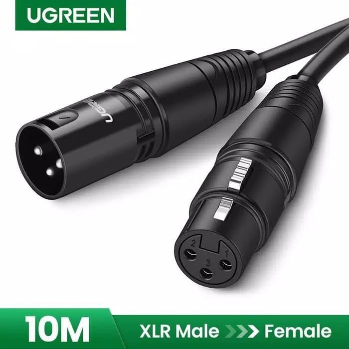 UGREEN XLR MALE TO FEMALE MICROPHONE KARAOKE CONDENSER MIXER CEWE 10M