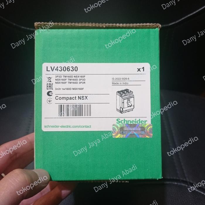 Terbagus Mccb Schneider Nsx160F 36Ka 3P 3Phase 125A 160A Nsx160 Nsx 160F Terlariss 