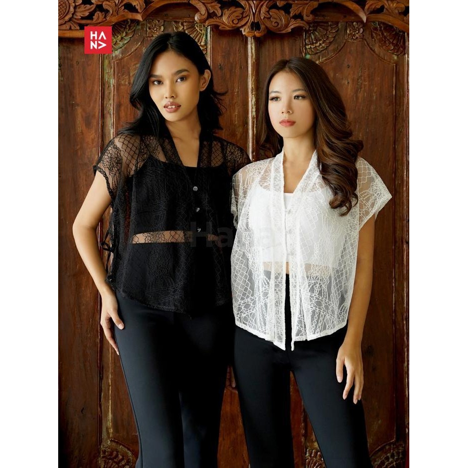 Hana Fashion - Aubree Top/Lace Top Wanita/Atasan Renda Wanita/Atasan Pesta/ Baju Panjang/ Baju