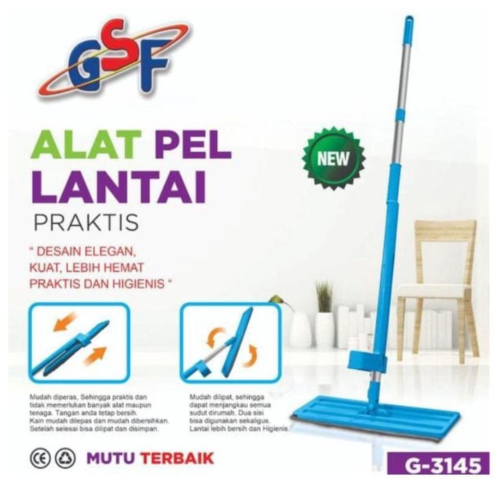 GSF ALAT PEL LANTAI PRAKTIS FLAT MOP 3145 FLAT MOP PERSEGI SERBAGUNA
