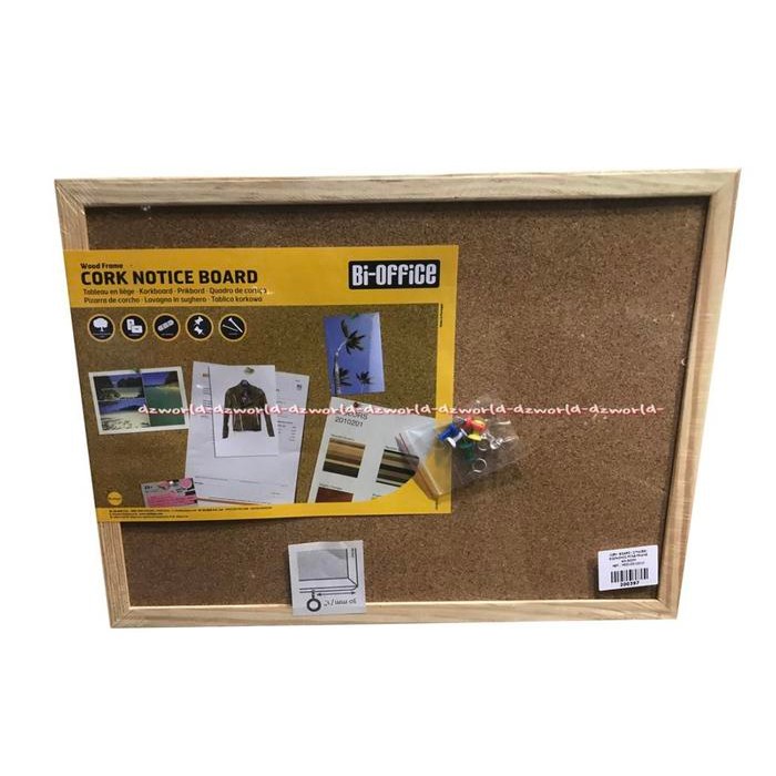 

Cork Notice Board 40X30cm Papan Fibre Mading Kayu Gabus Madding Pajangan gumuman Corks