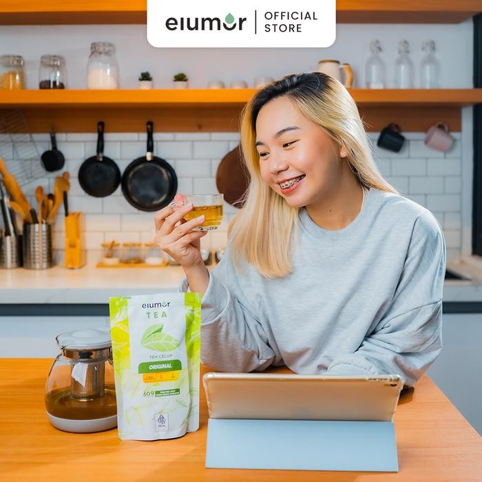 

Promo 3 Pcs Teh Hijau Isi 30 Kantong Elumor Original Tea Sale
