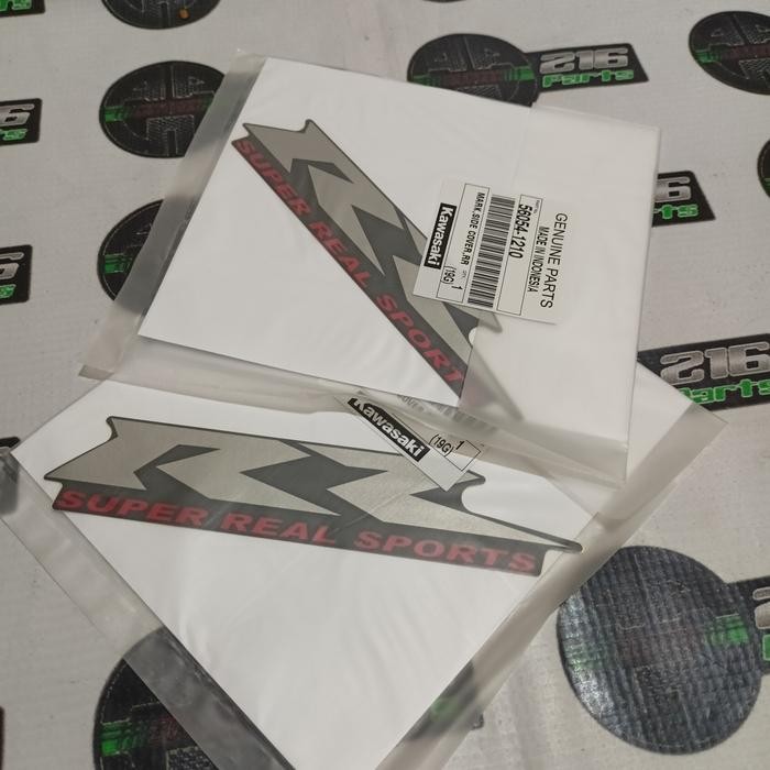 Stiker striping Body belakang Ninja RR New Hitam 2014-2015 Original