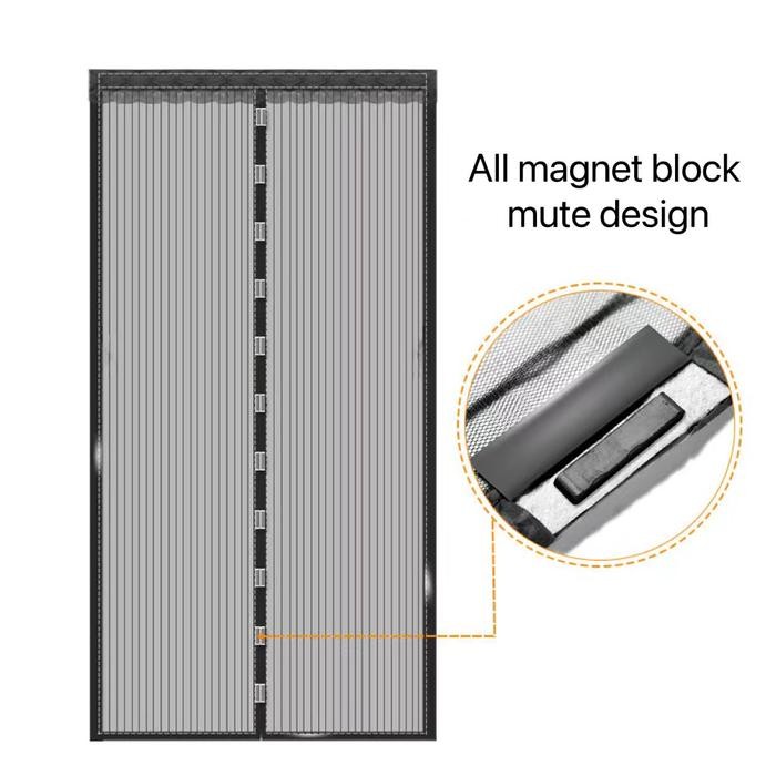 YHOME TIRAI PINTU KAMAR / TIRAI MAGNET ANTI NYAMUK KAWAT NYAMUK / TIRAI MAGNET ELEGAN BAHAN PLASTIK