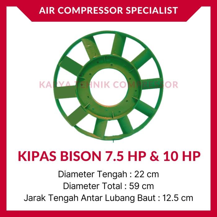 KIPAS / FAN KOMPRESOR UDARA BISON 7.5 & 10 HP
