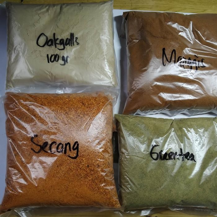 

PAKET ZAT WARNA ALAM/PAKET ZWA/PEWARNA ALAM ECOPRINT DAN BATIK