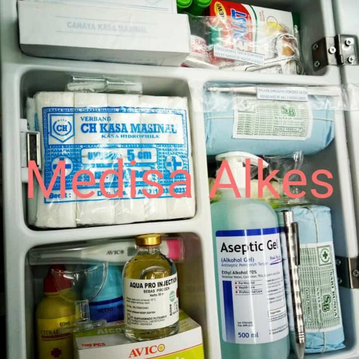 KOTAK P3K DIDING ISI LENGKAP / KOTAK P3K + ISI/PAKET KOTAK P3K DINDING