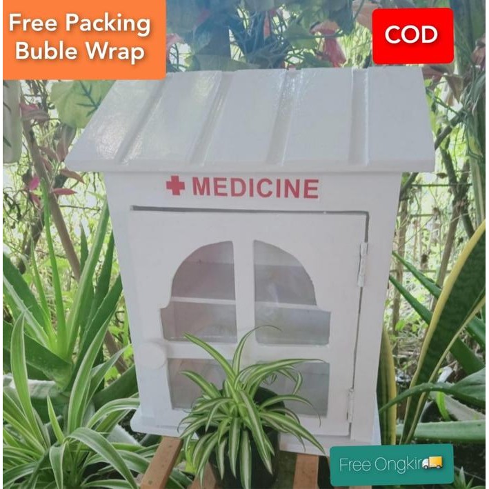 KOTAK OBAT P3K DINDING FIRST AID BOX MEDICINE BOX SHABBY ESTETIK