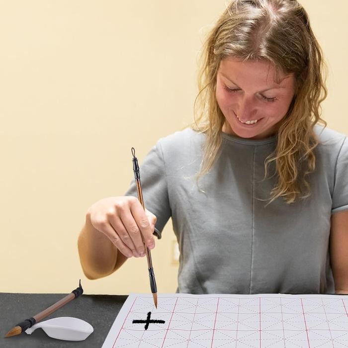 

Khusus Gosend! 3Pcs/Set Kain Kaligrafi China Reusable Kuas Air Bahan Kain(Tidak Perlu Tinta, Hanya