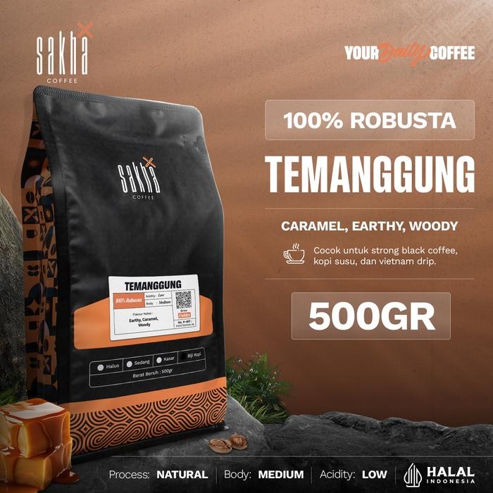

Kopi Robusta Temanggung Coffee Roast Beans Espresso 500gr Biji Bubuk