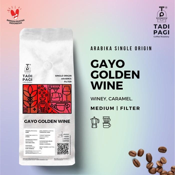 

Gayo Golden Wine Roast Bean 100gr Small Pack