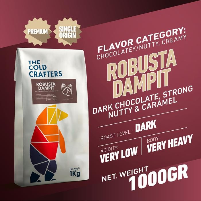 

Robusta Dampit Biji Kopi Roasted Beans 1KG Coffee Espresso Bubuk