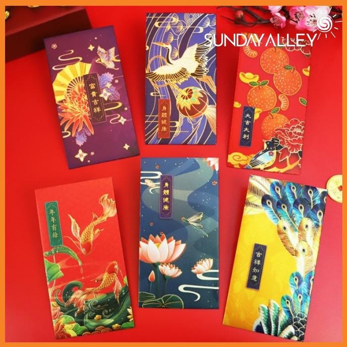 

[12 PCS] ANGPAO PANJANG HONGBAO IMLEK PREMIUM WARNA WARNI UNIK KODE 1272