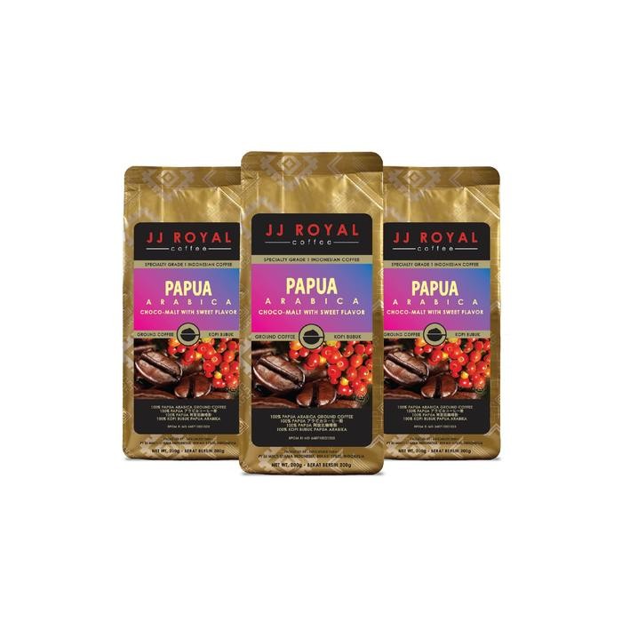 

Special Price 3 JJ Royal Coffee Papua Arabica Bag 200gr