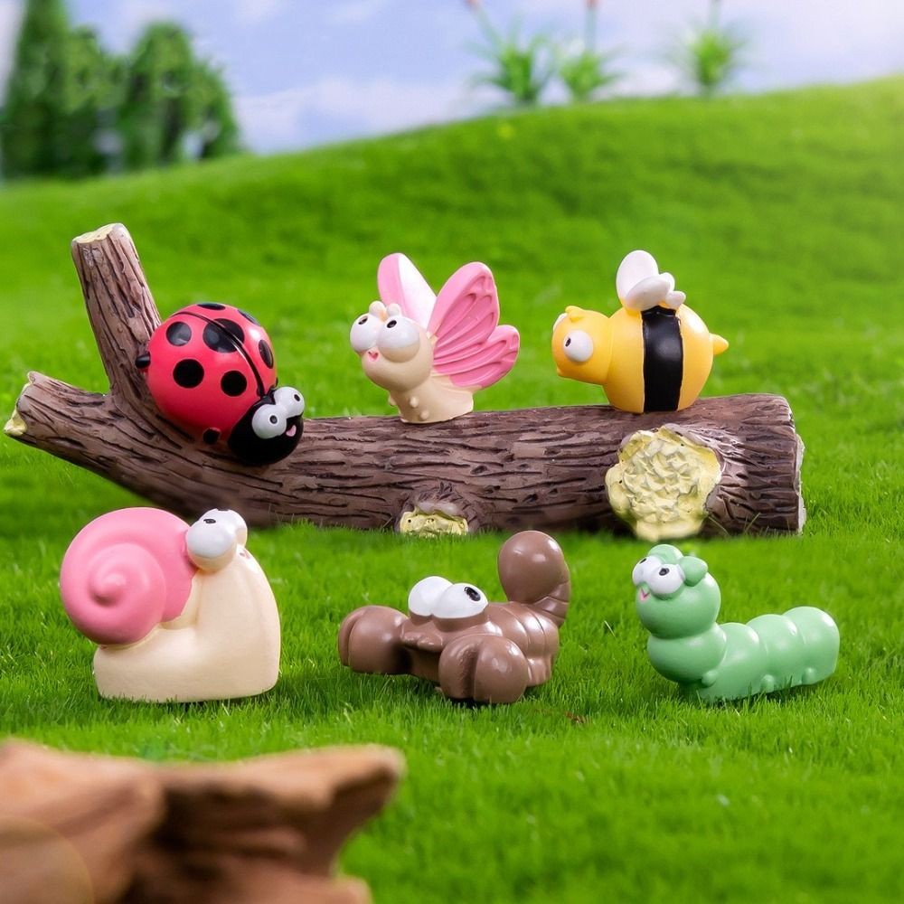 Diy Doll House Animals Statue Car Ornament Animals Model Miniature Figurines Home Desktop Decoration