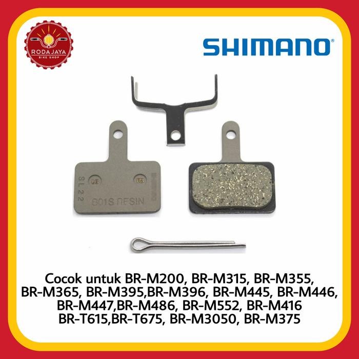 JTTOP" DISC BRAKE PAD SEPEDA SHIMANO BR-M416 RESIN PAD