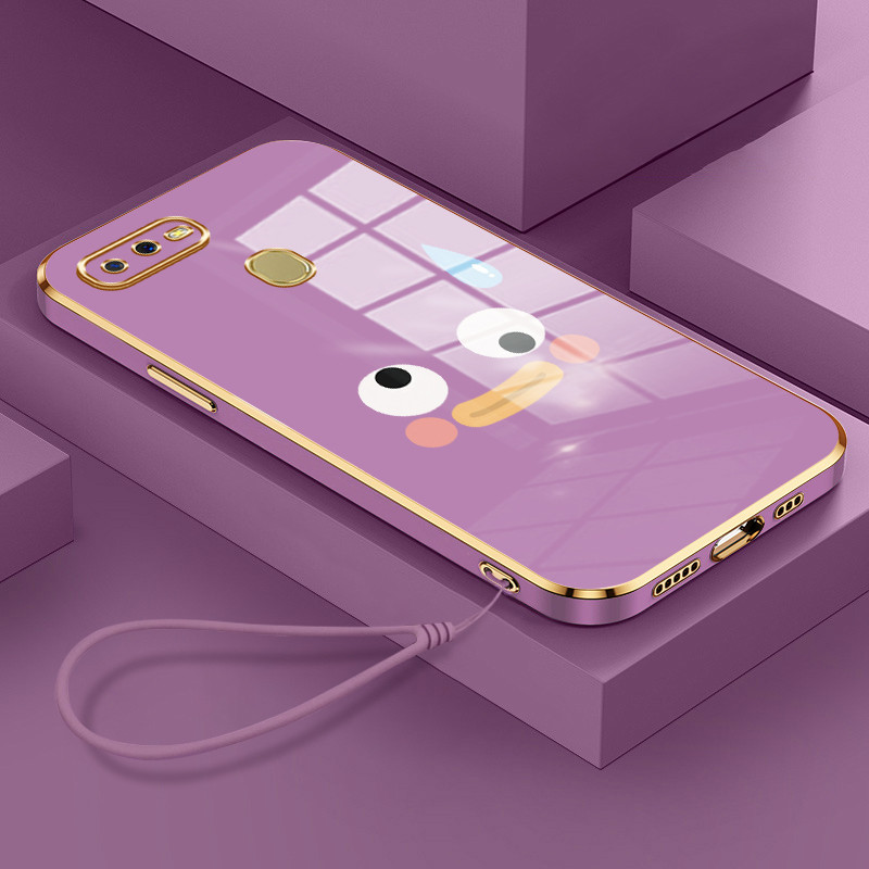 Casing Hp Untuk OPPO A7 A5s A12 A12s A11k Case Casing pola Ekspresi lucu Cesing HP Kesing Silikon So