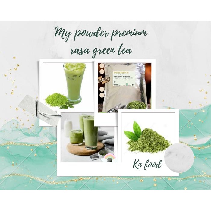 

Powder Premium Matcha Green Tea- Green Tea Kualitas Hotel & Cafe 1 Kg