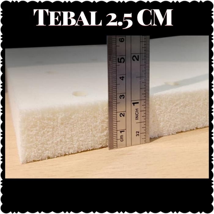 LATEX LEMBARAN FULL LATEX NO COVER TEBAL 2.5CM / PELAPIS SPRINGBED