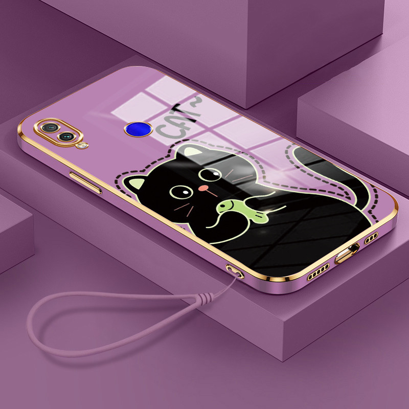 Casing Hp Untuk Xiaomi Redmi Note 7 Note 7s Note 7 Pro Case Casing pola Kucing bagus Kesing HP Cesin