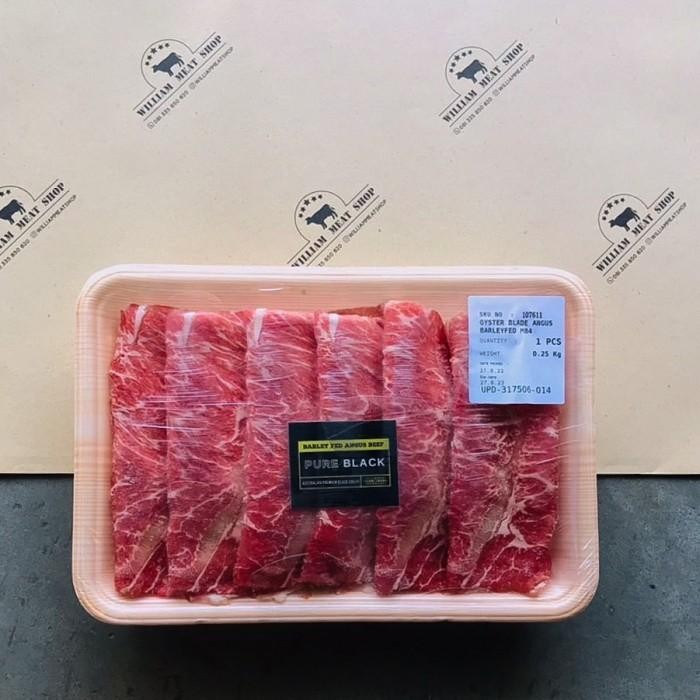 

(Expert) Oyster Blade Wagyu MB4 Angus Beef Barley Fed / Wagyu Slice williammeat
